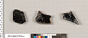 Terracotta fragments of kylikes (drinking cups)