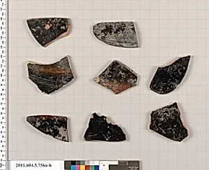 Terracotta fragments of kylikes (drinking cups) by Unknown Artist