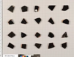 Terracotta fragments of kylikes (drinking cups) by Unknown Artist