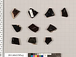 Terracotta fragments of kylikes (drinking cups) by Unknown Artist