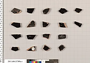 Terracotta fragments of kylikes (drinking cups) by Unknown Artist
