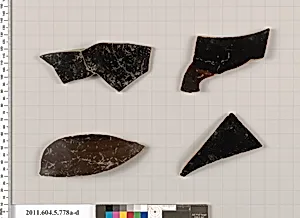 Terracotta fragments of kylikes (drinking cups) by Unknown Artist