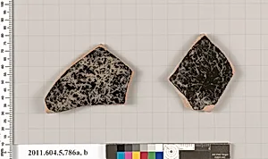 Terracotta fragments of kylikes (drinking cups) by Unknown Artist