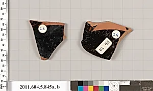Terracotta fragments of kylikes (drinking cups) by Unknown Artist