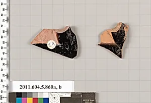 Terracotta fragments of kylikes (drinking cups) by Unknown Artist
