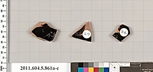 Terracotta fragments of kylikes (drinking cups) by Unknown Artist