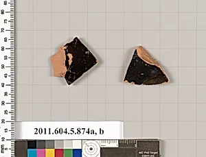 Terracotta fragments of kylikes (drinking cups) by Unknown Artist