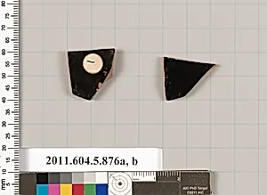 Terracotta fragments of kylikes (drinking cups) by Unknown Artist
