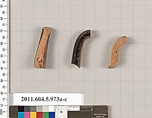 Terracotta fragments of kylikes (drinking cups) by Unknown Artist