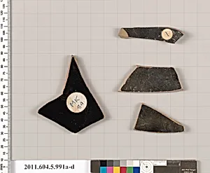 Terracotta fragments of kylikes (drinking cups) by Unknown Artist