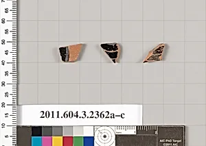 Terracotta fragments of kylikes: eye-cups (drinking cups) by Unknown Artist