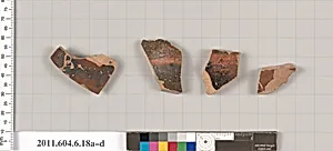 Terracotta fragments of open shapes by Unknown Artist