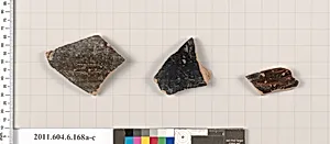 Terracotta fragments of open shapes by Unknown Artist