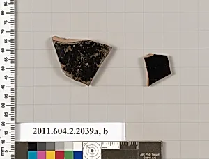 Terracotta fragments of pots; unglazed on the inside by Unknown Artist