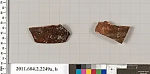 Terracotta fragments of pots; unglazed on the inside by Unknown Artist