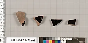 Terracotta fragments of skyphoi (deep drinking cups)