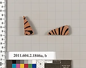 Terracotta fragments of skyphoi (deep drinking cups)