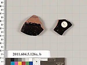 Terracotta fragments of stemless kylikes (drinking cups)