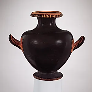 Terracotta hydria: kalpis (water jar)