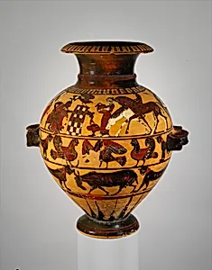Terracotta hydria (water jar) by Painter of London B 76