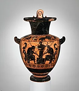 Terracotta hydria (water jar)