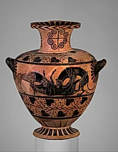 Terracotta hydria (water jar) by Eagle Painter