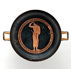 Terracotta kylix (drinking cup)