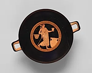 Terracotta kylix (drinking cup)