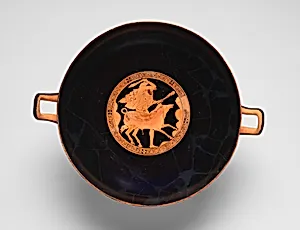 Terracotta kylix (drinking cup)