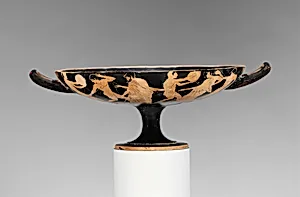 Terracotta kylix (drinking cup)