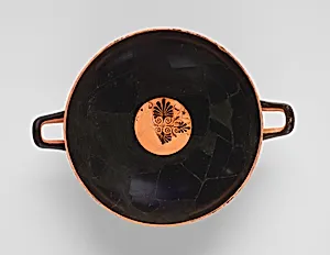 Terracotta kylix (drinking cup)