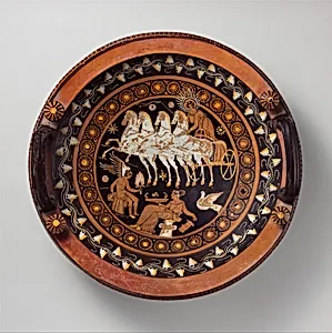 Terracotta lekanis (dish) by Stuttgart Group