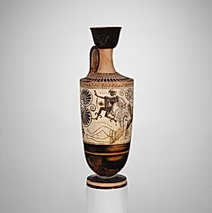 Terracotta lekythos (oil flask)