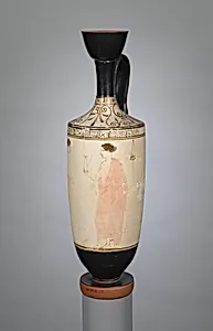 Terracotta lekythos (oil flask)