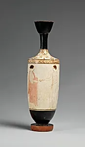 Terracotta lekythos (oil flask)
