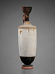 Terracotta lekythos (oil flask)