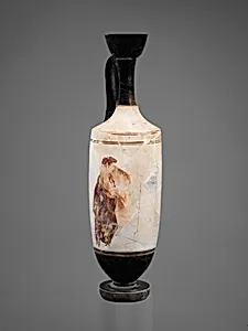 Terracotta lekythos (oil flask) by Bird Painter