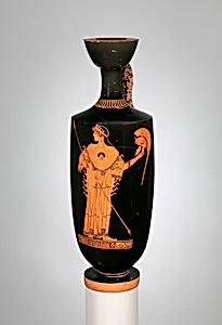 Terracotta lekythos (oil flask)