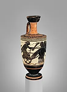 Terracotta lekythos (oil flask)