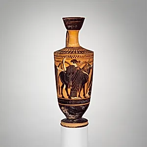 Terracotta lekythos (oil flask)