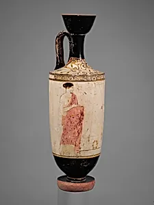 Terracotta lekythos (oil flask)