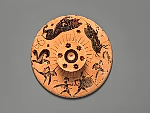 Terracotta lid of a lekanis (lidded bowl) by Unknown Artist
