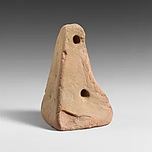 Terracotta loom weight by Unknown Artist