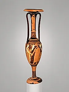 Terracotta loutrophoros (ceremonial vase for water)