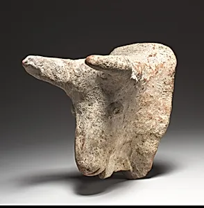 Terracotta mask in the form of a bull by Unknown Artist