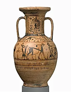 Terracotta neck-amphora
