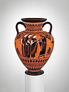 Terracotta neck-amphora (jar)