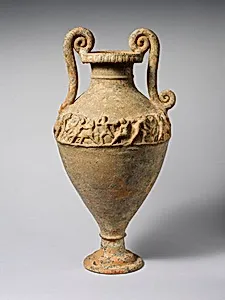 Terracotta neck-amphora (jar) by Bolsena Group
