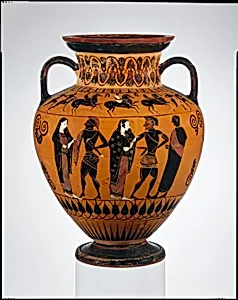 Terracotta neck-amphora (jar) by Group E