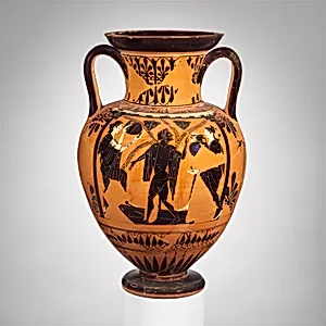 Terracotta neck-amphora (jar)